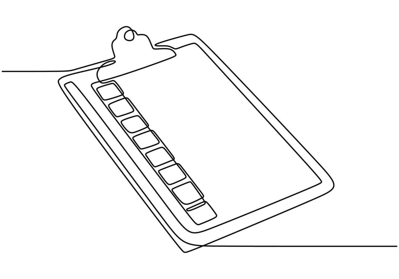 Open notebook continuous line art vector