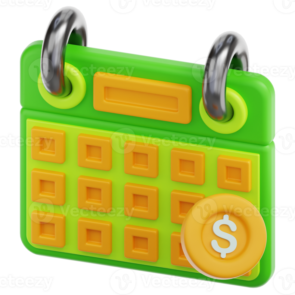 Calendar Schedule 3D Illustration png