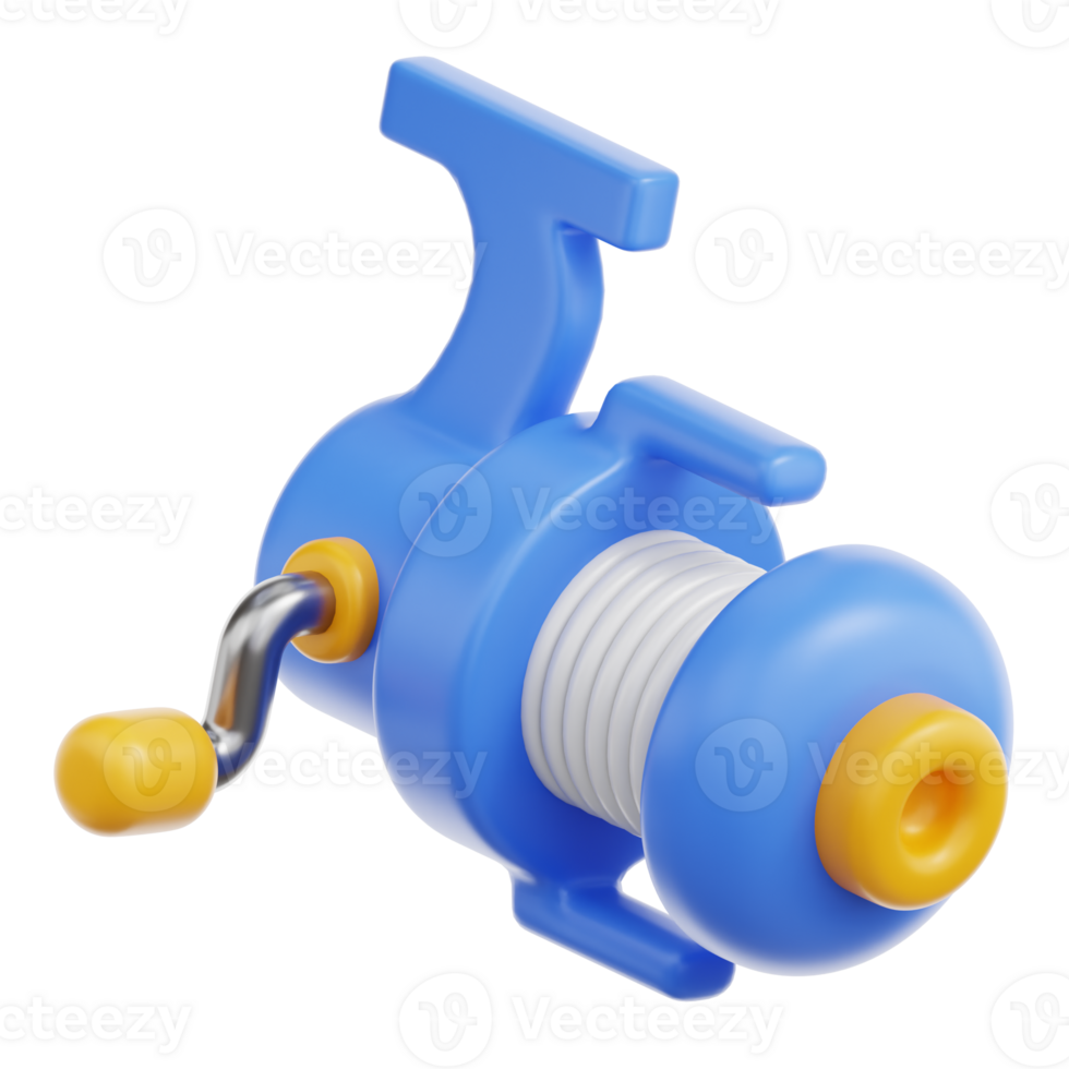 Fishing Reels 3D Illustration png