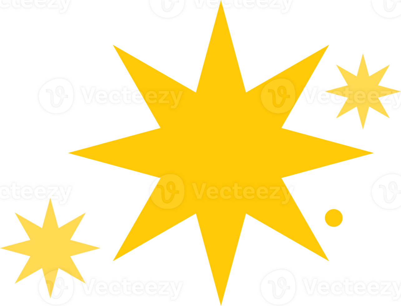 Blinking star with sparks png