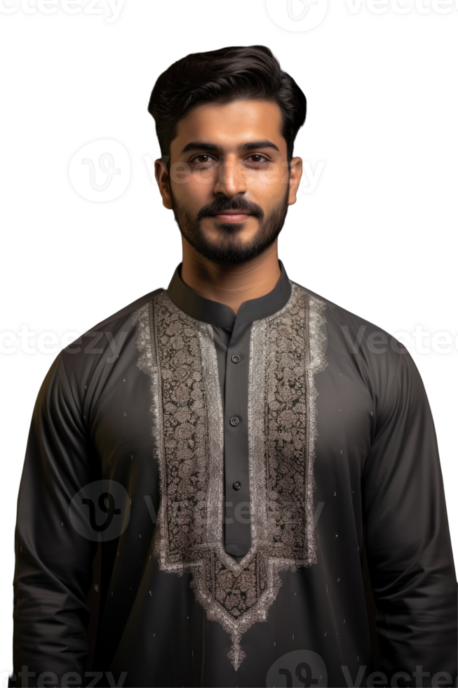 A man in an indian kurta png