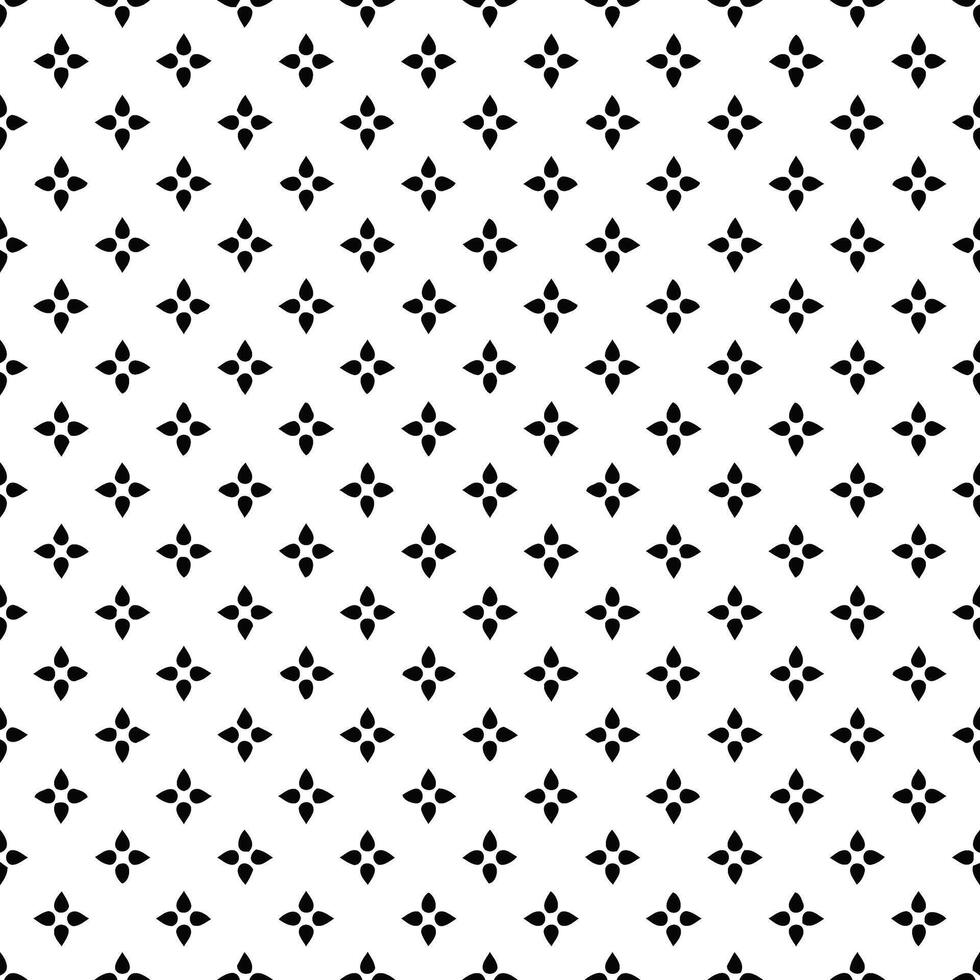 A field of tiny black flowers in a repeating pattern a simple design against a white backdrop vector