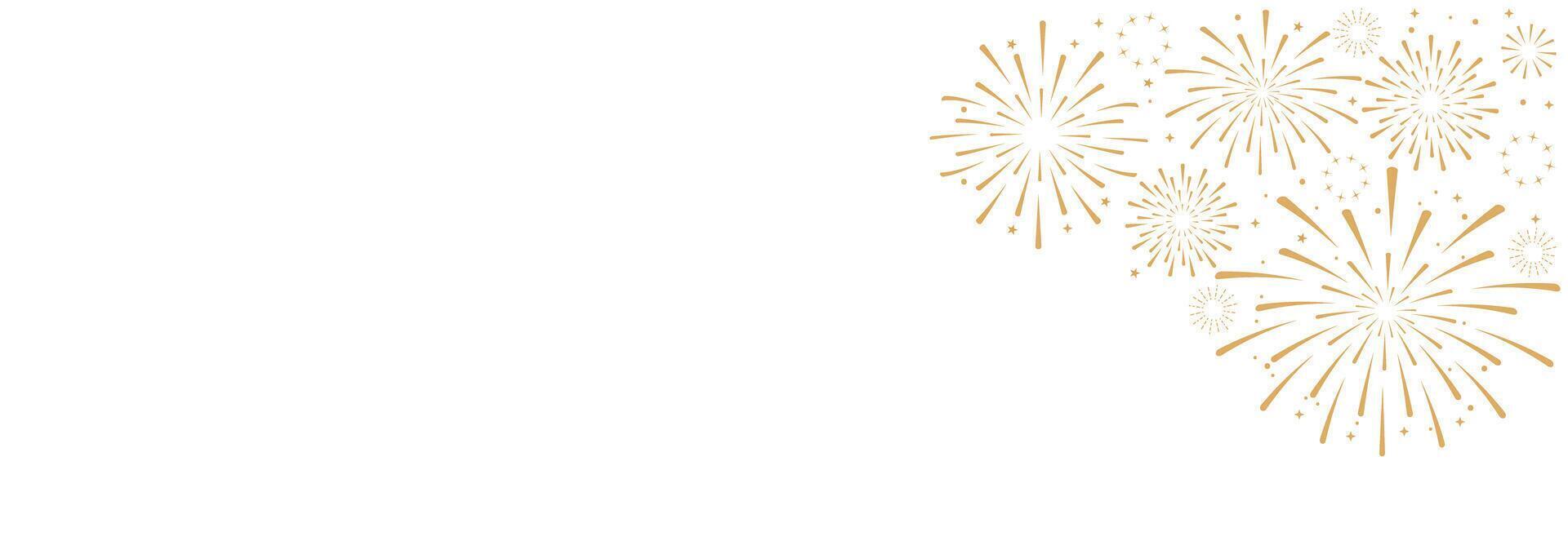 New Year design holiday decoration with golden background illustration vector