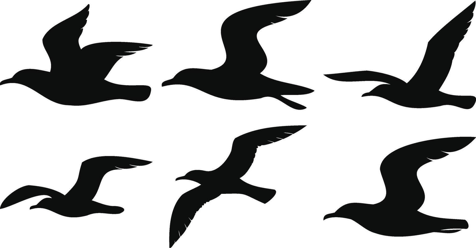 Migratory Birds in Motion vector