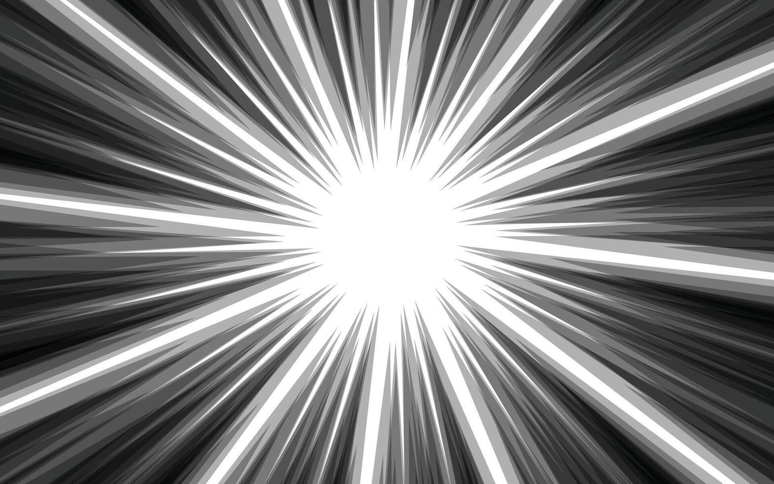 radial lines background in comic book. vector