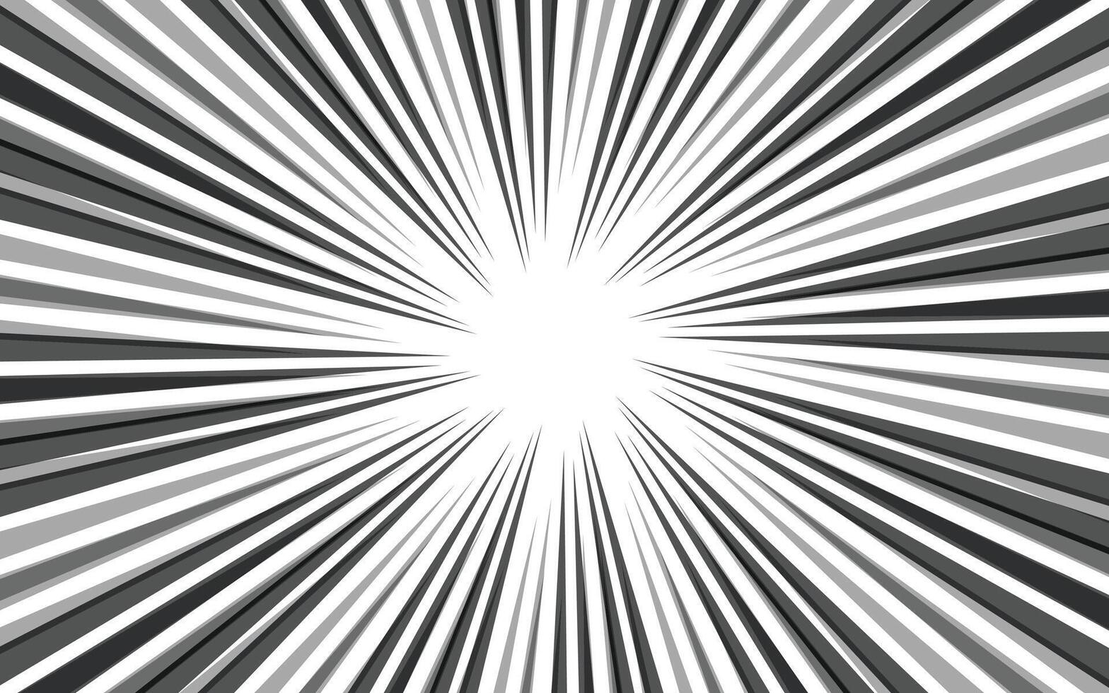 Black and white radial line vector