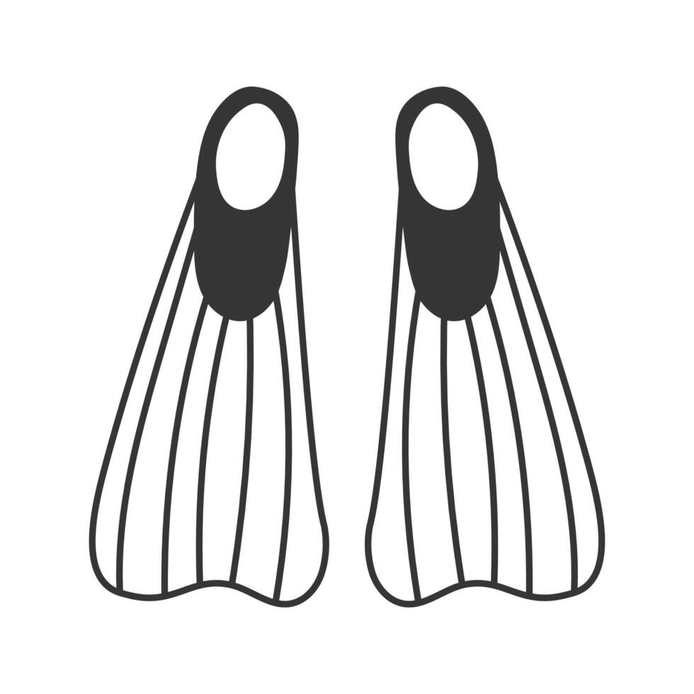 Diving Fins Illustration vector