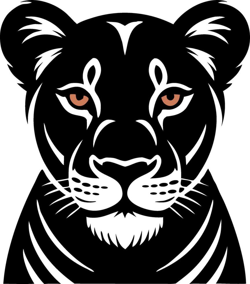 Fierce Leopard Head Icons for Designers vector