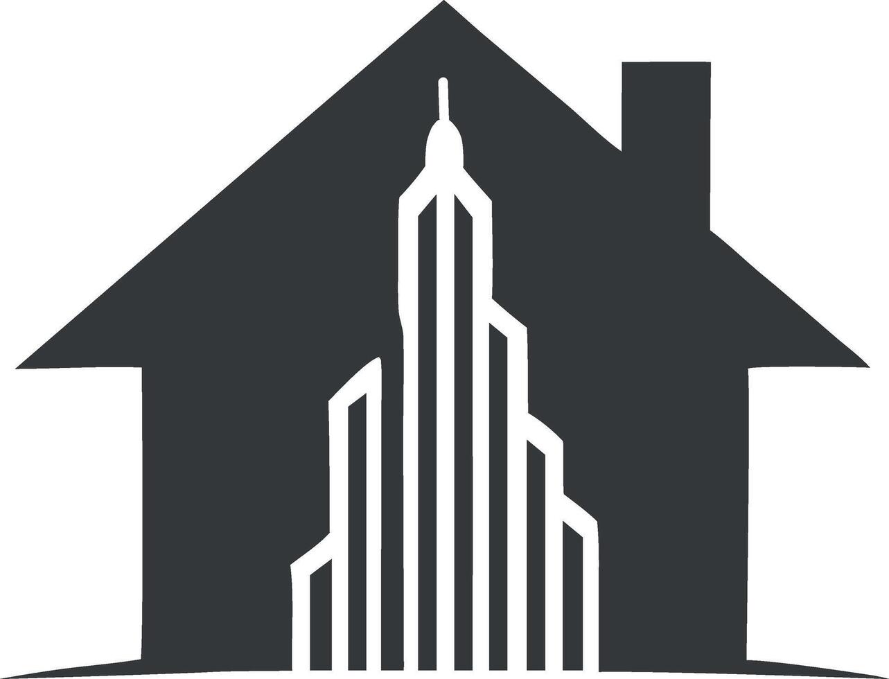 House and Building Logo Icons for Branding vector