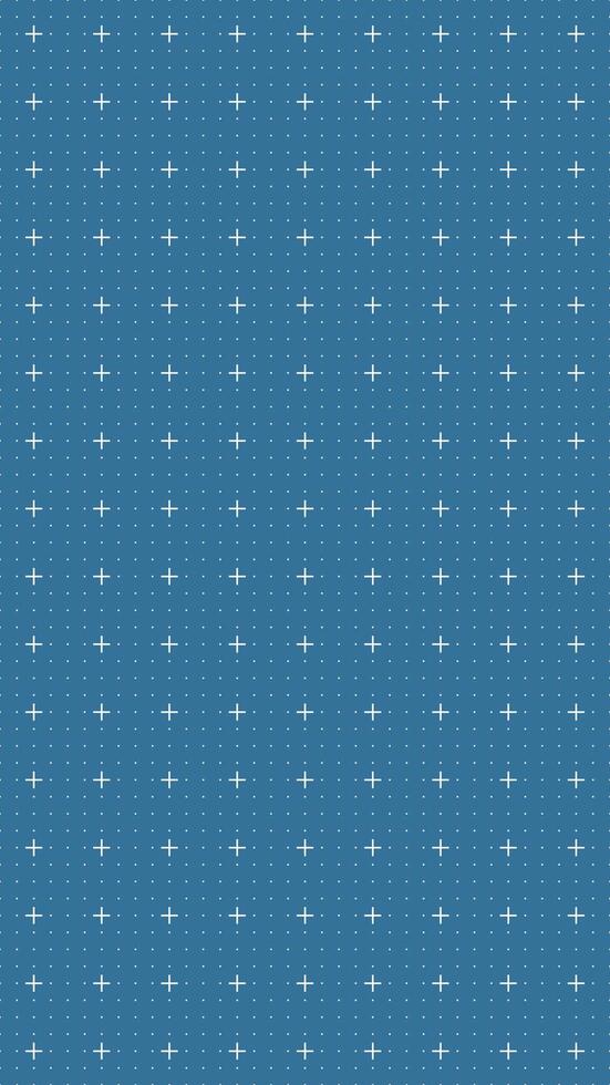 Abstract blue dotted grid pattern with white crosshairs, minimal futuristic background for navigation, measurement, data visualization, technology, interface, scientific digital design use. vector