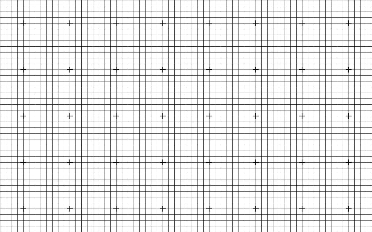 Engineering style square grid background with evenly spaced cross symbols seamless minimal layout template for technical drawing math blueprint illustration white background printable paper. vector