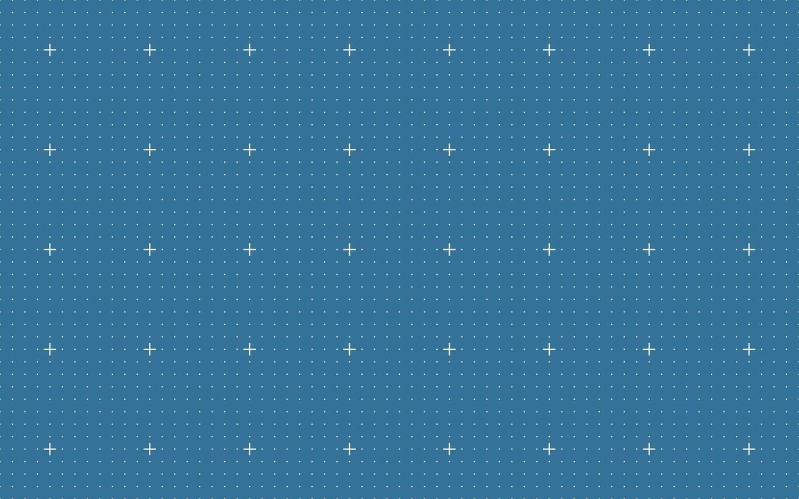Blue grid with fine dotted lines and large white cross markers ideal for technology layouts, schematic interfaces, virtual design blueprints or technical architectural planning backgrounds vector