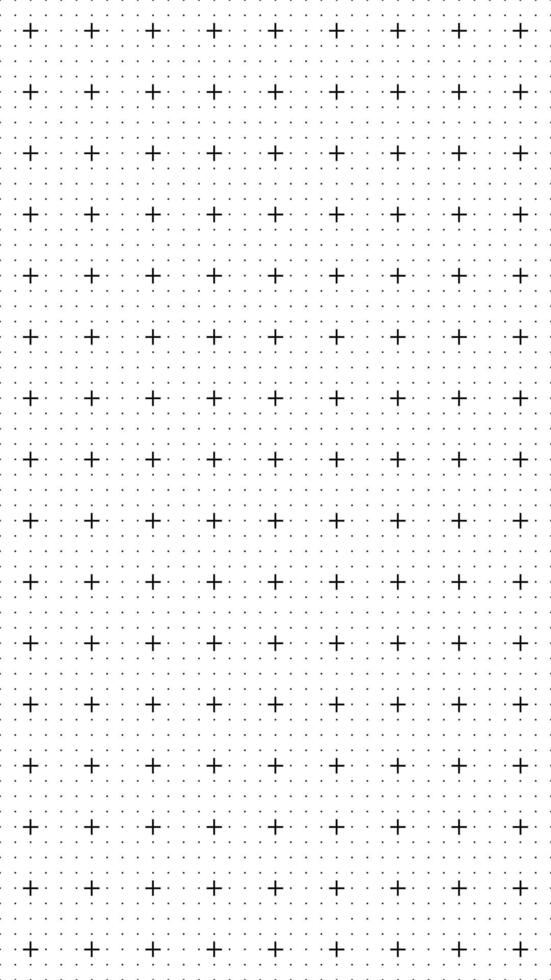 White grid with black plus markers and fine dotted points, engineering paper texture, schematic layout, minimal geometric background, drafting tool seamless pattern, precision drawing vector