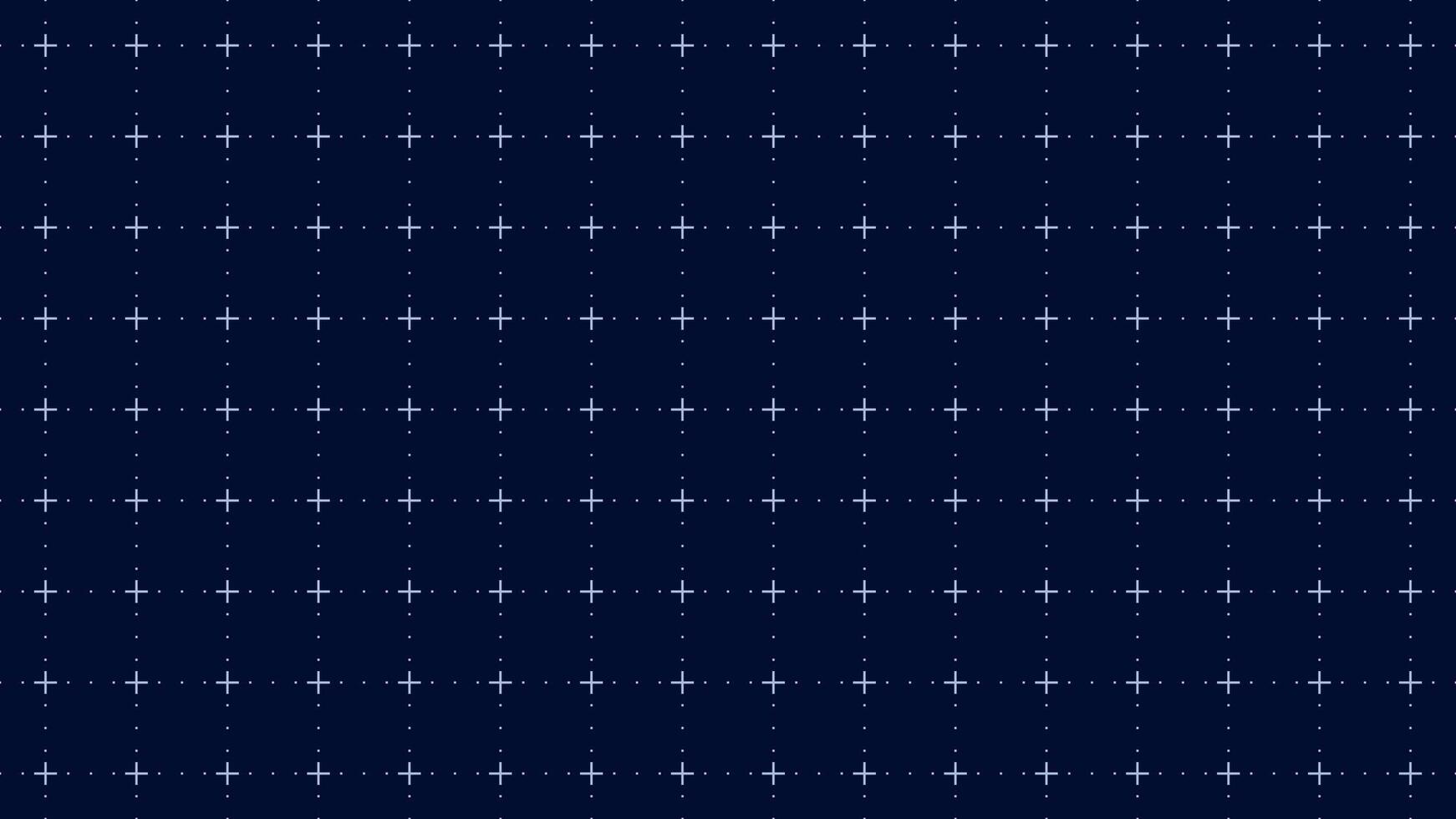Dark technical dot and cross grid background pattern with spaced plotting layout for blueprint design drafting interface mathematics architecture technology schematic concept data vector