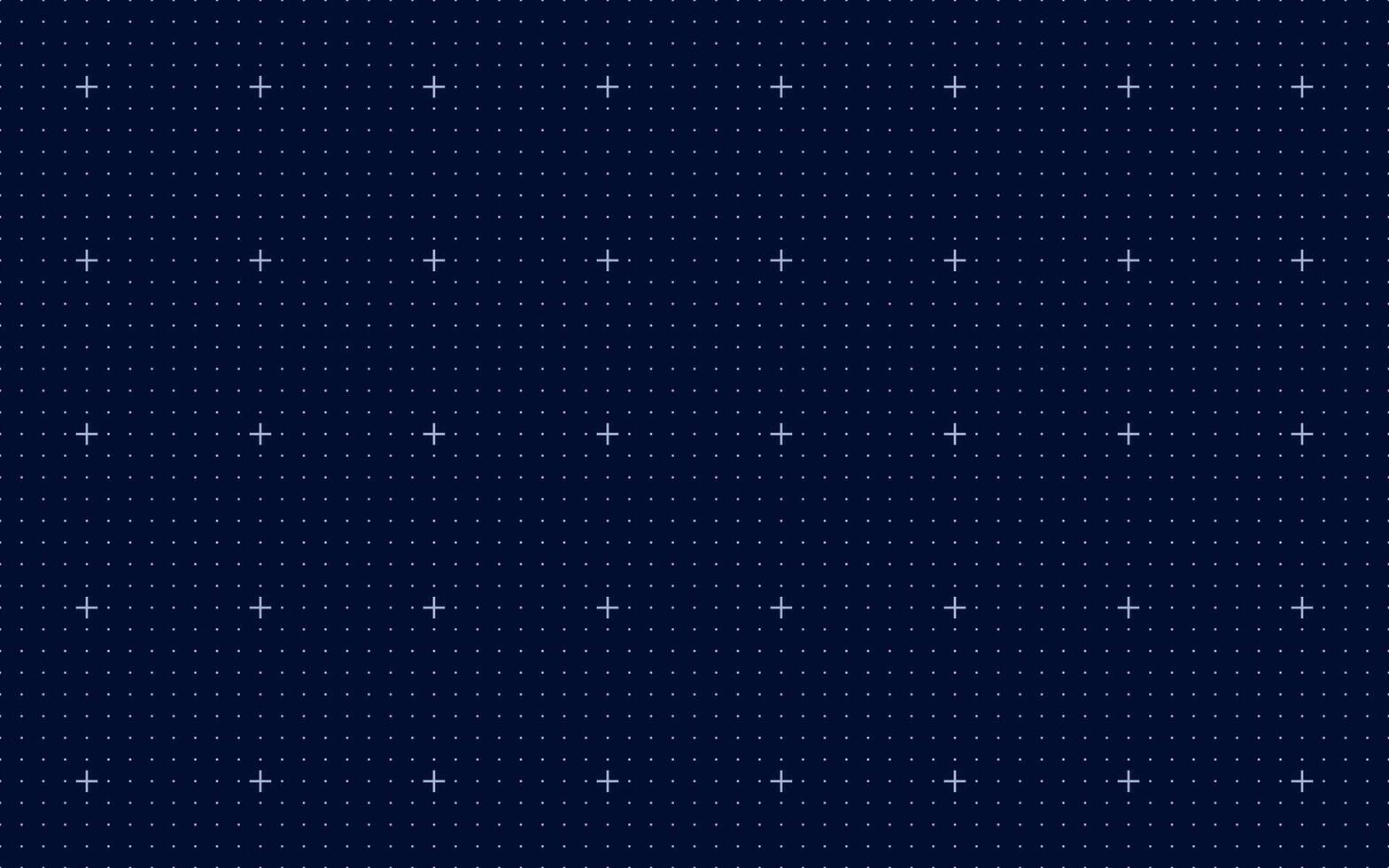 Abstract dark blue dotted grid pattern with white crosshairs, modern futuristic background for data science, mapping, interface design, engineering, and digital measurement visualization vector