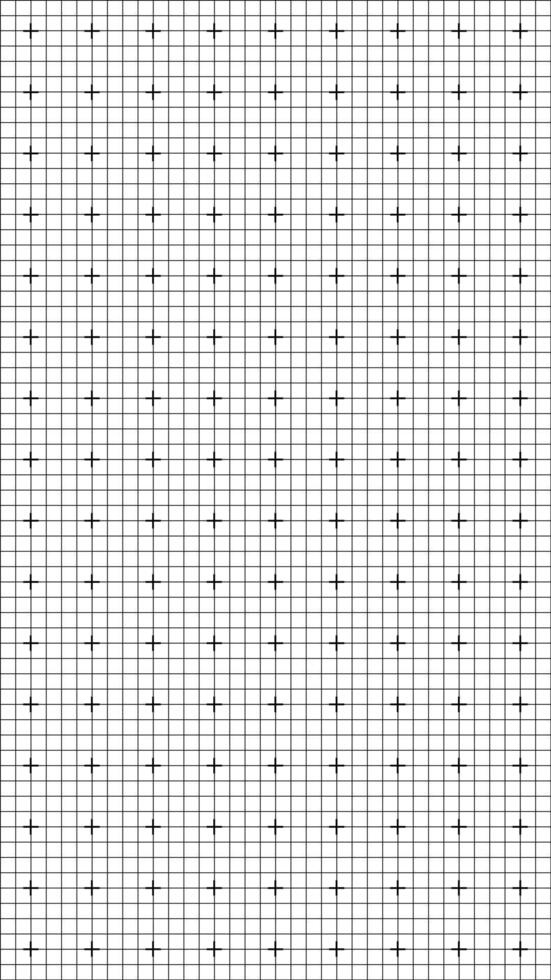 Dense engineering grid with cross points on seamless white background minimal structure layout for precision drawing scientific blueprint mathematics paper schematic background diagram vector