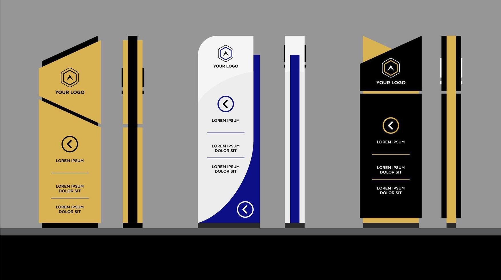 Totem Business signage for direction vector