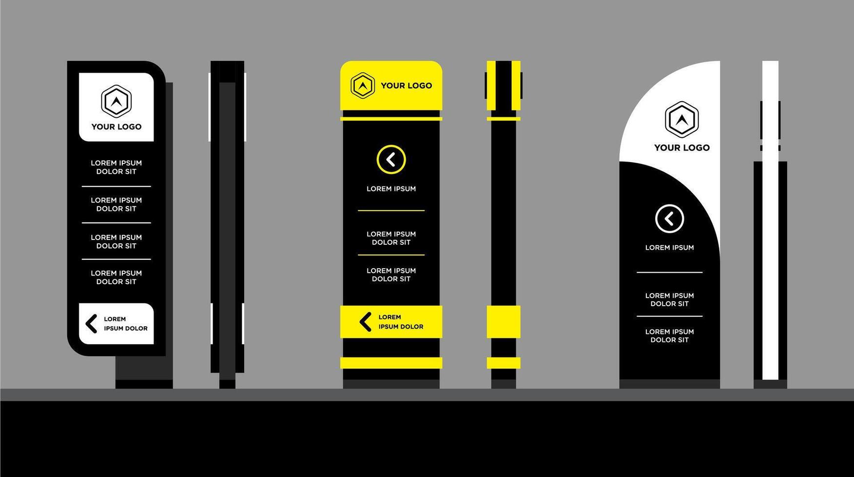 Signage and Wayfinding Designs for Buildings vector