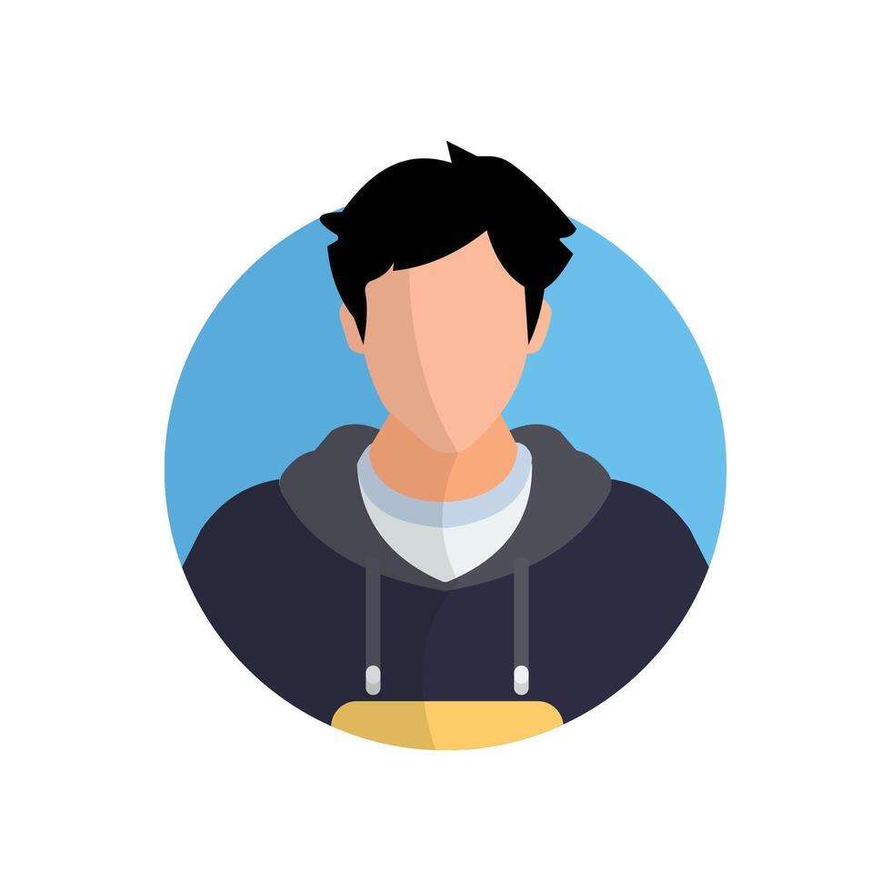 Stylish avatar illustration vector