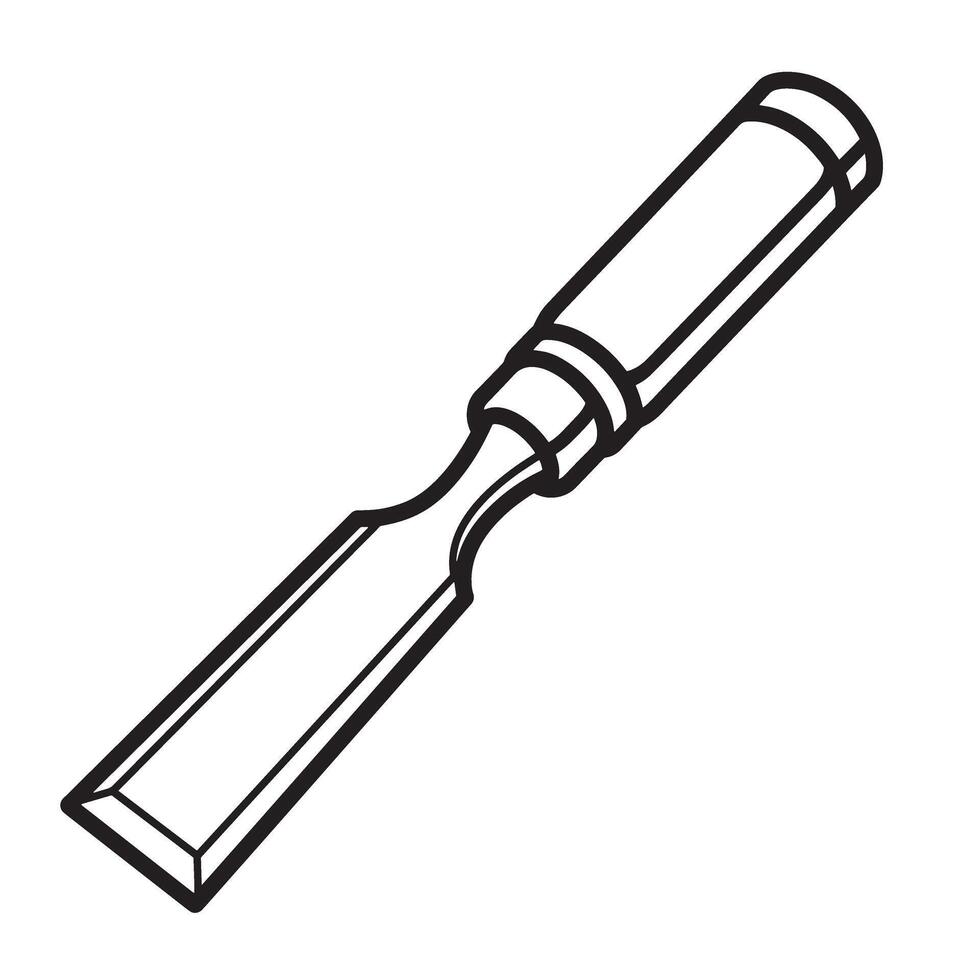 Chisel Hand Vintage Art vector