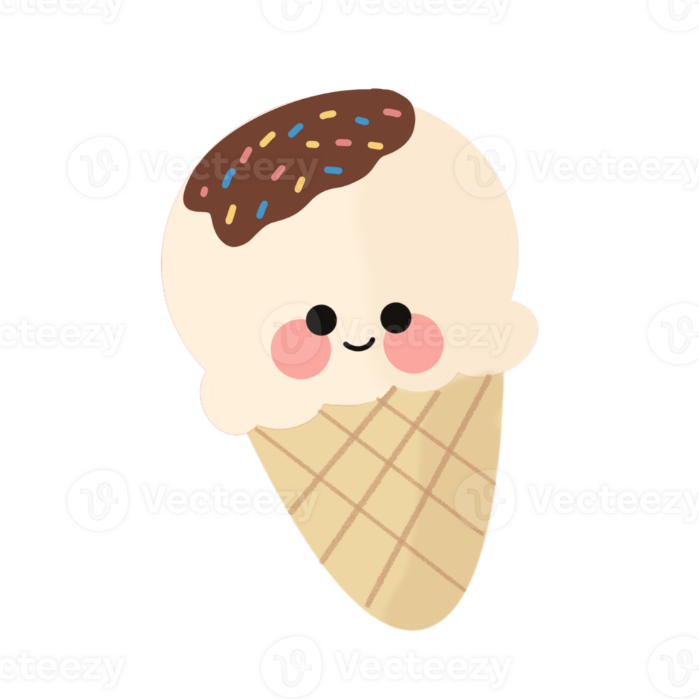 VANILLA ICE CREAM ILLUSTRATION png