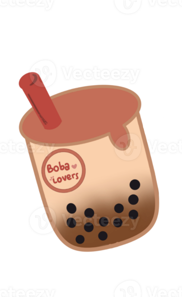 Boba Lovers Illustration png