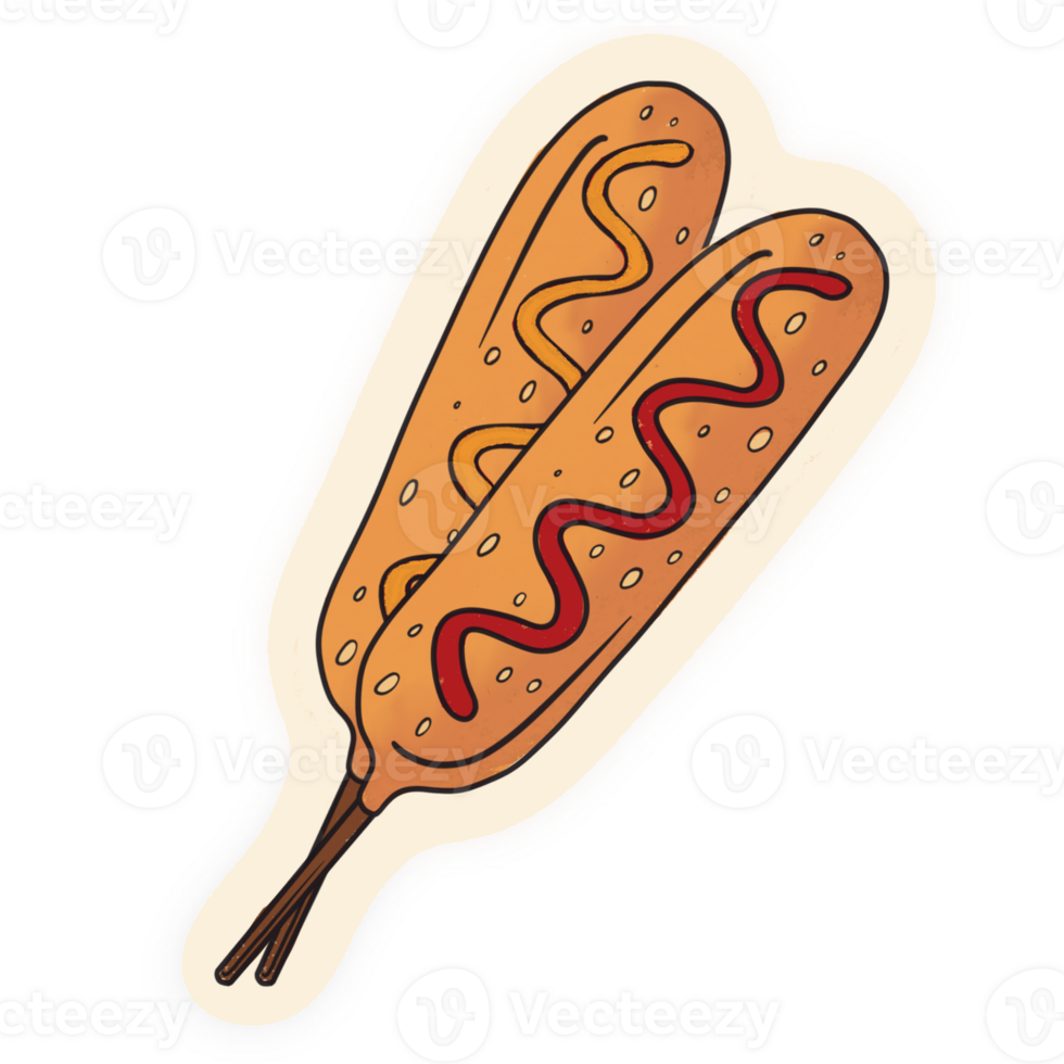Corndog Snack Illustration png