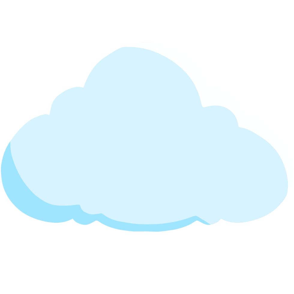 A cloud with a blue sky and a white cloud png