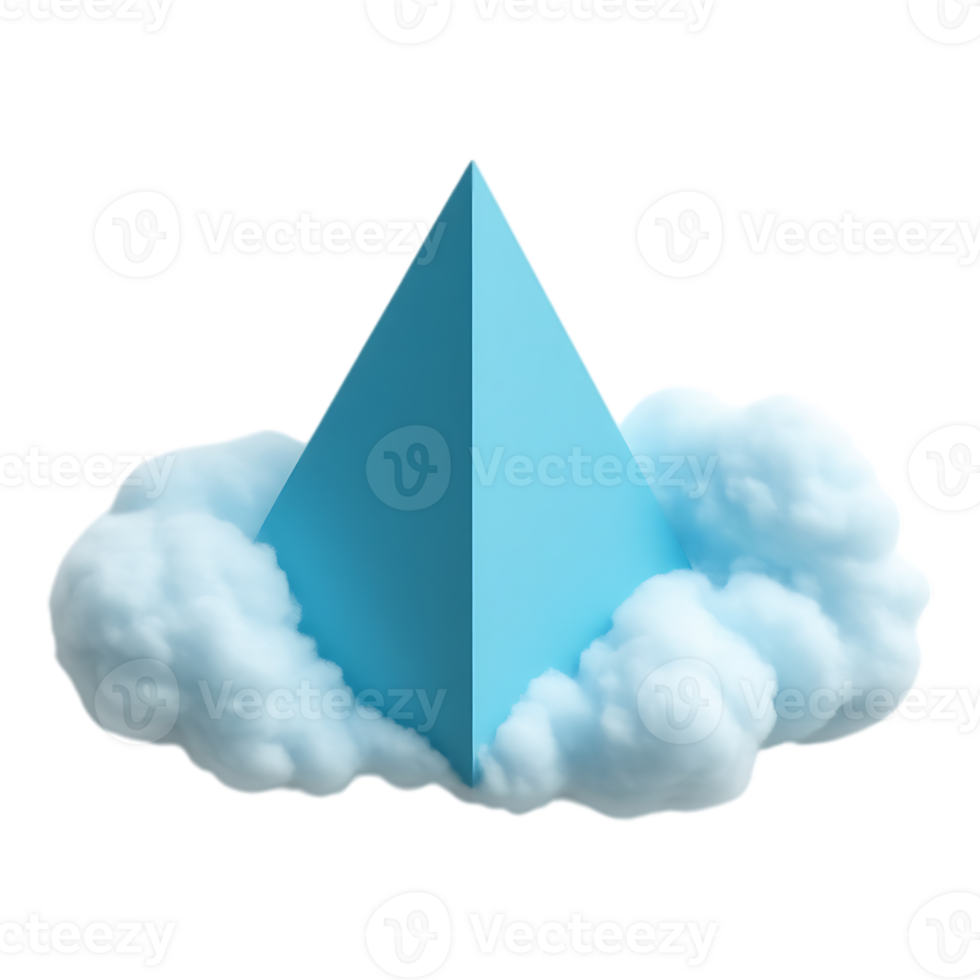 Sky Pyramid Amidst Clouds png