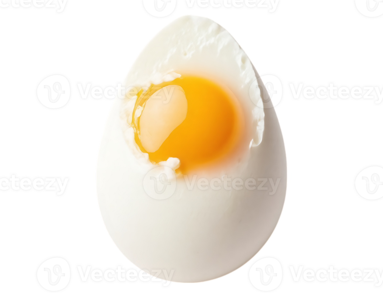 A Perfectly Boiled Egg with a Runny Yolk png
