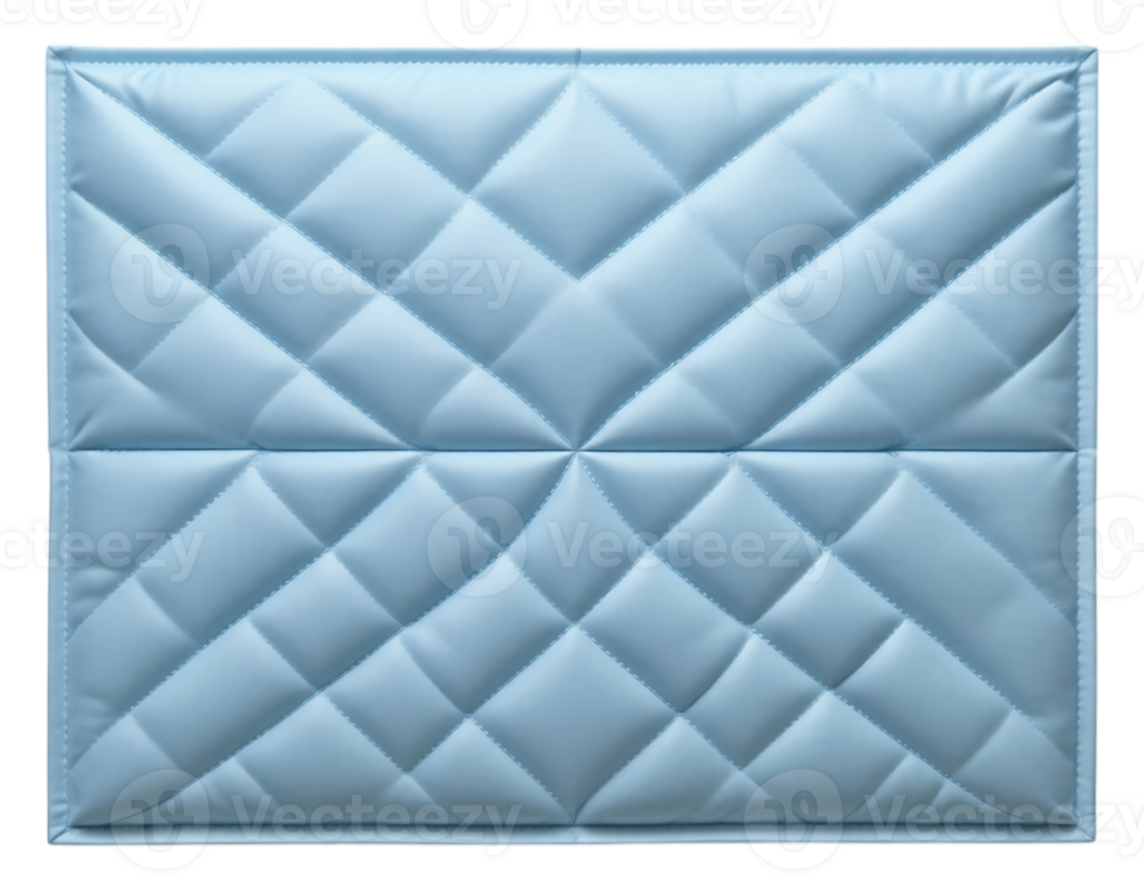 Light Blue Quilted Panel with Diamond Pattern png