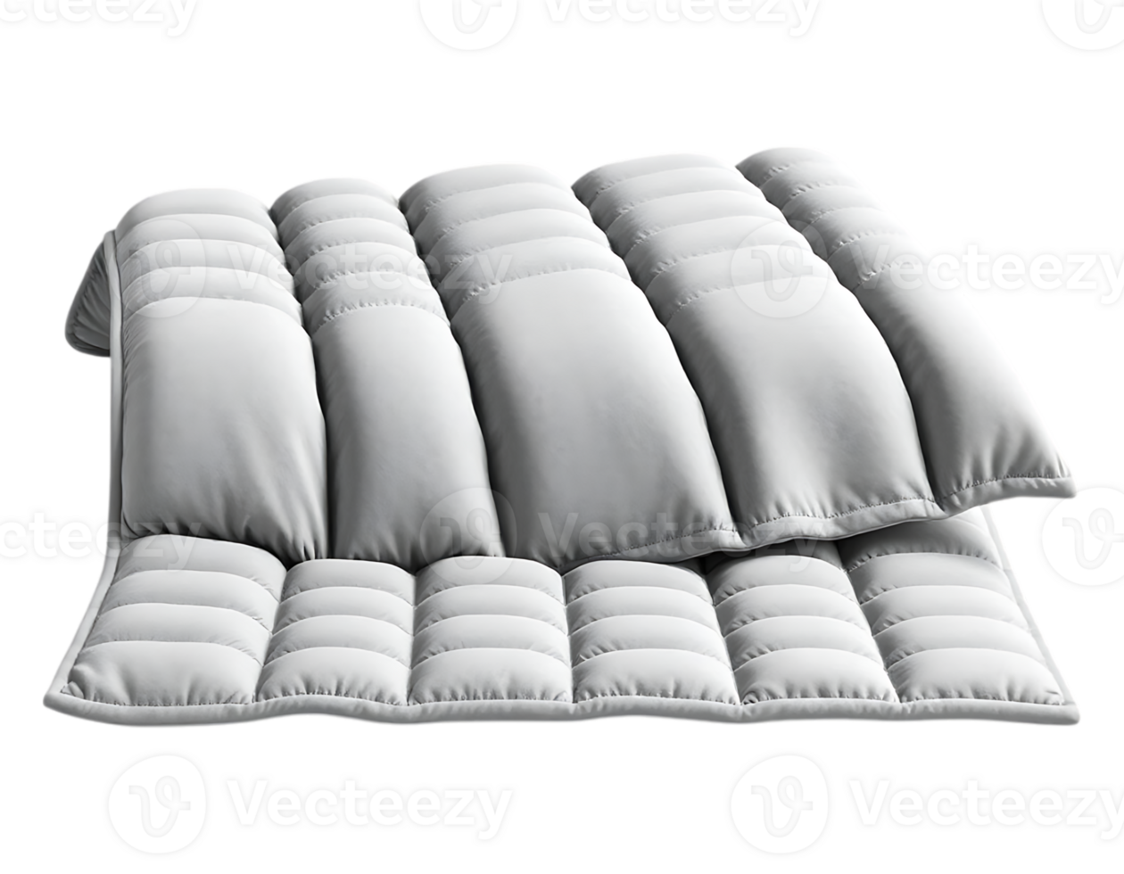 White Quilted Mattress Pad png