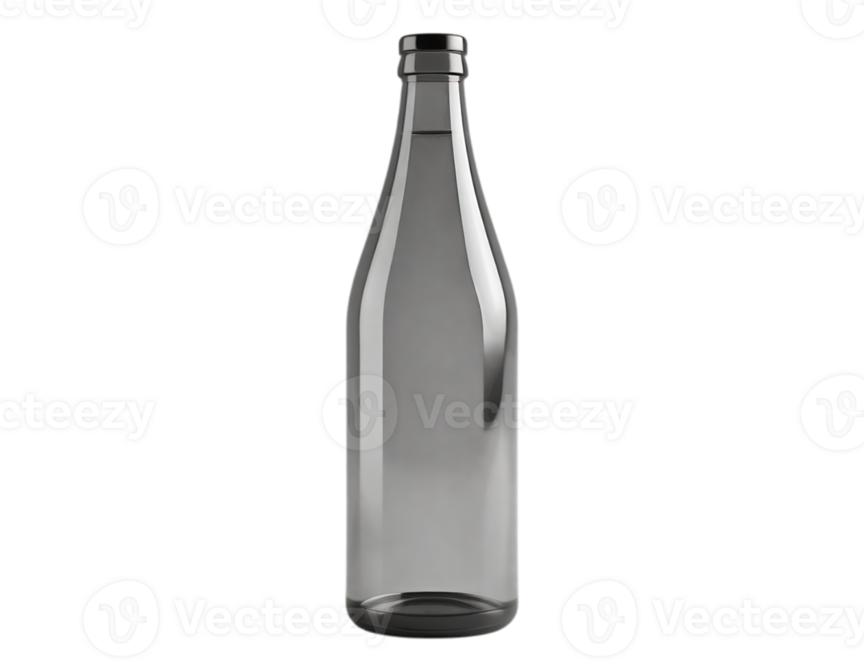 Elegant Clear Water Bottle Isolated png
