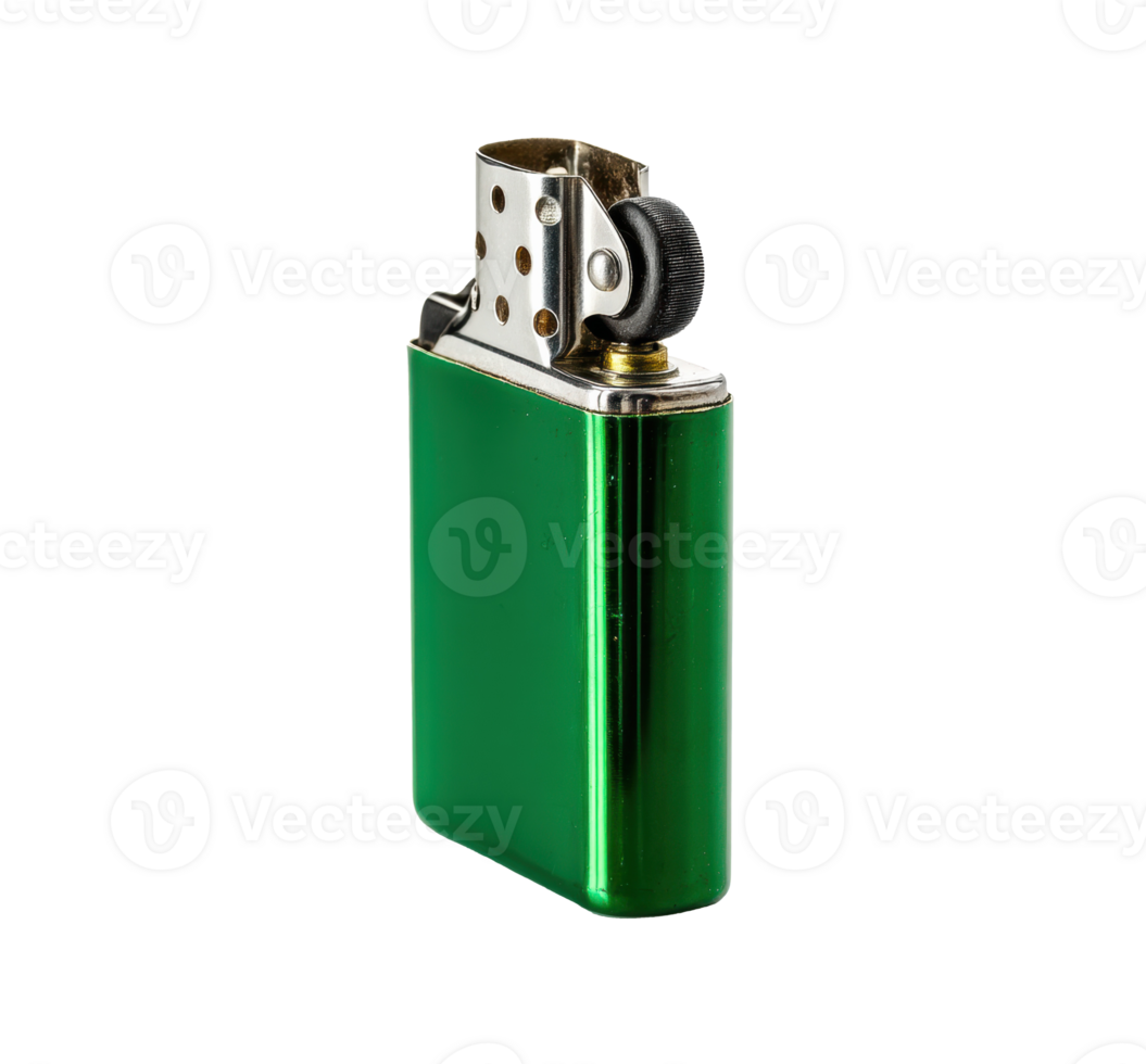 Green lighter for outdoor activities and indoor use png