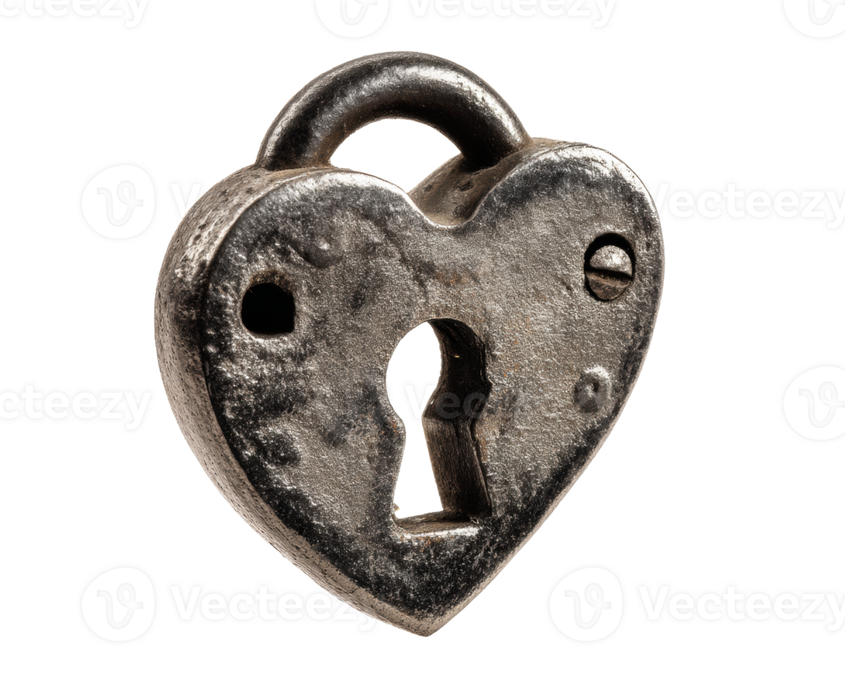 Heart shaped lock symbolizing love and security for special occasions png