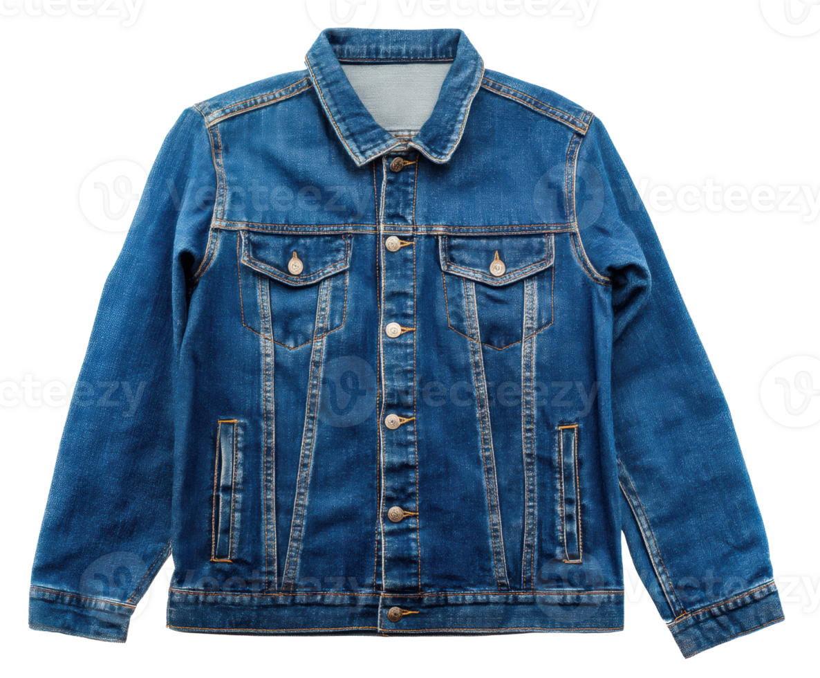 Classic denim jacket for casual wear and everyday style png