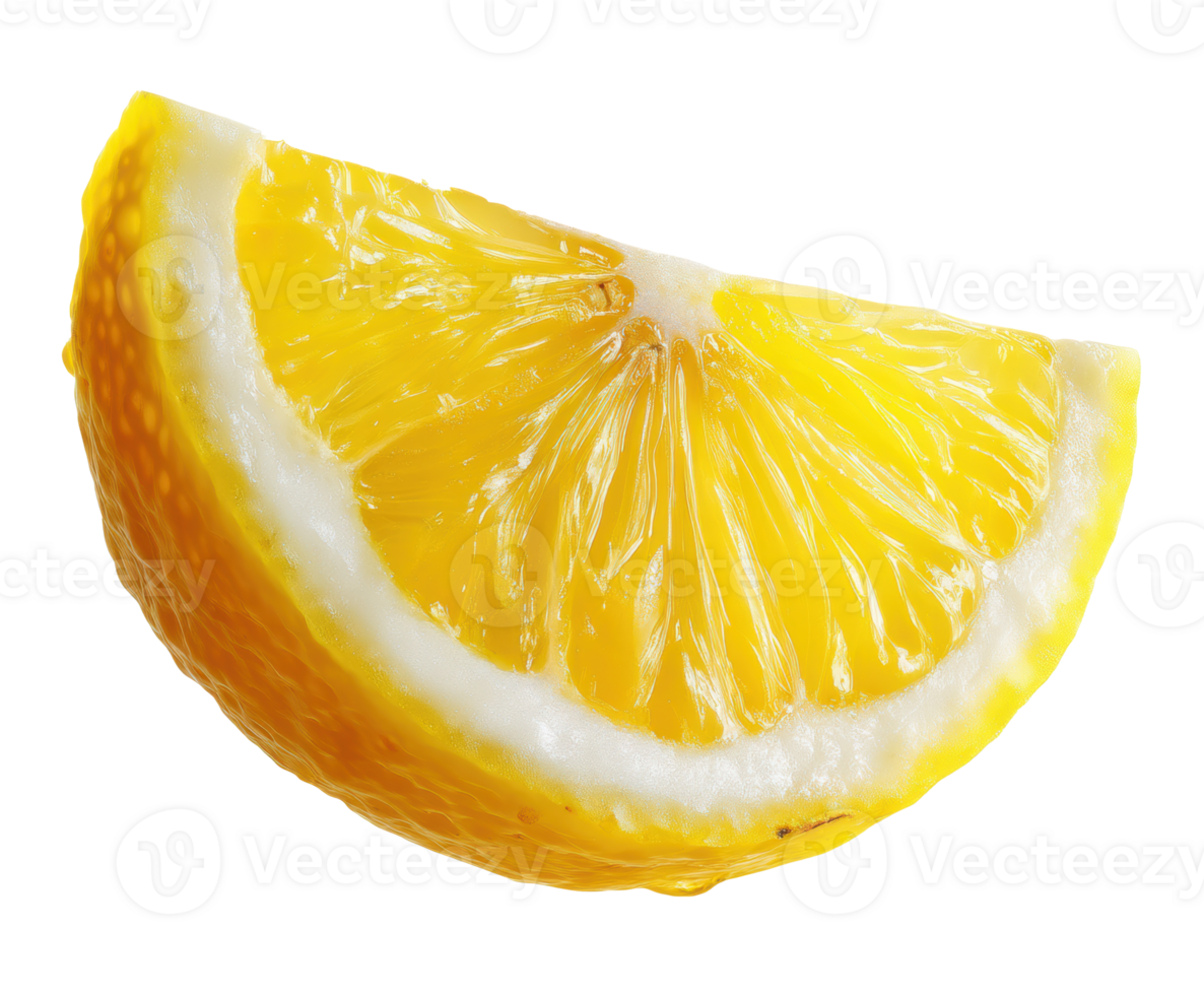 Fresh lemon slice for culinary use and beverage enhancement png