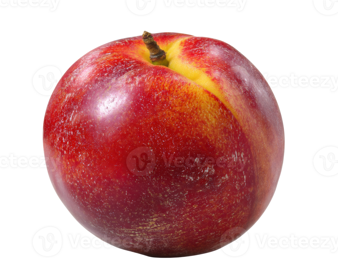 Red nectarine fruit fresh and juicy for healthy snacking png