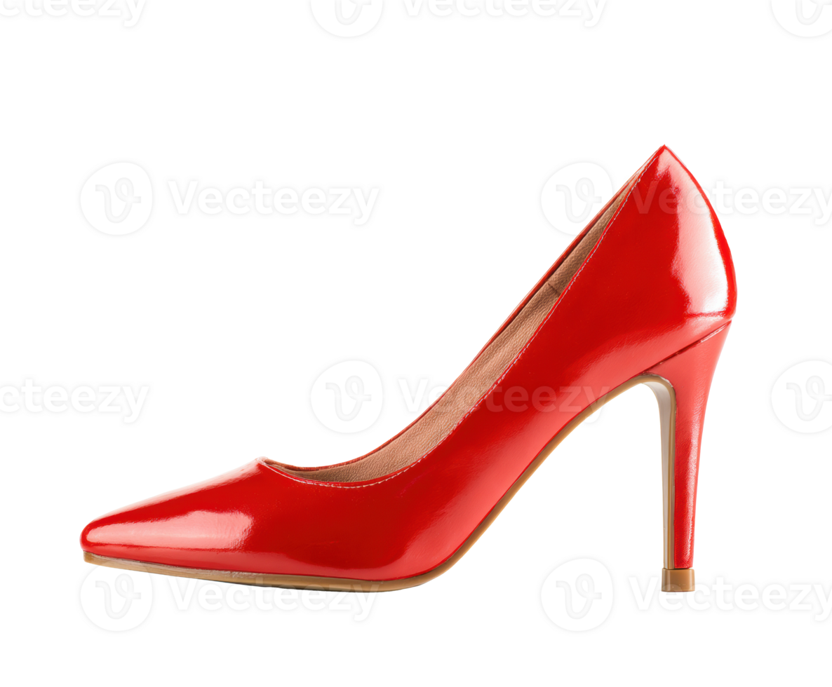 Elegant red high heel shoe design for fashion enthusiasts and retail png