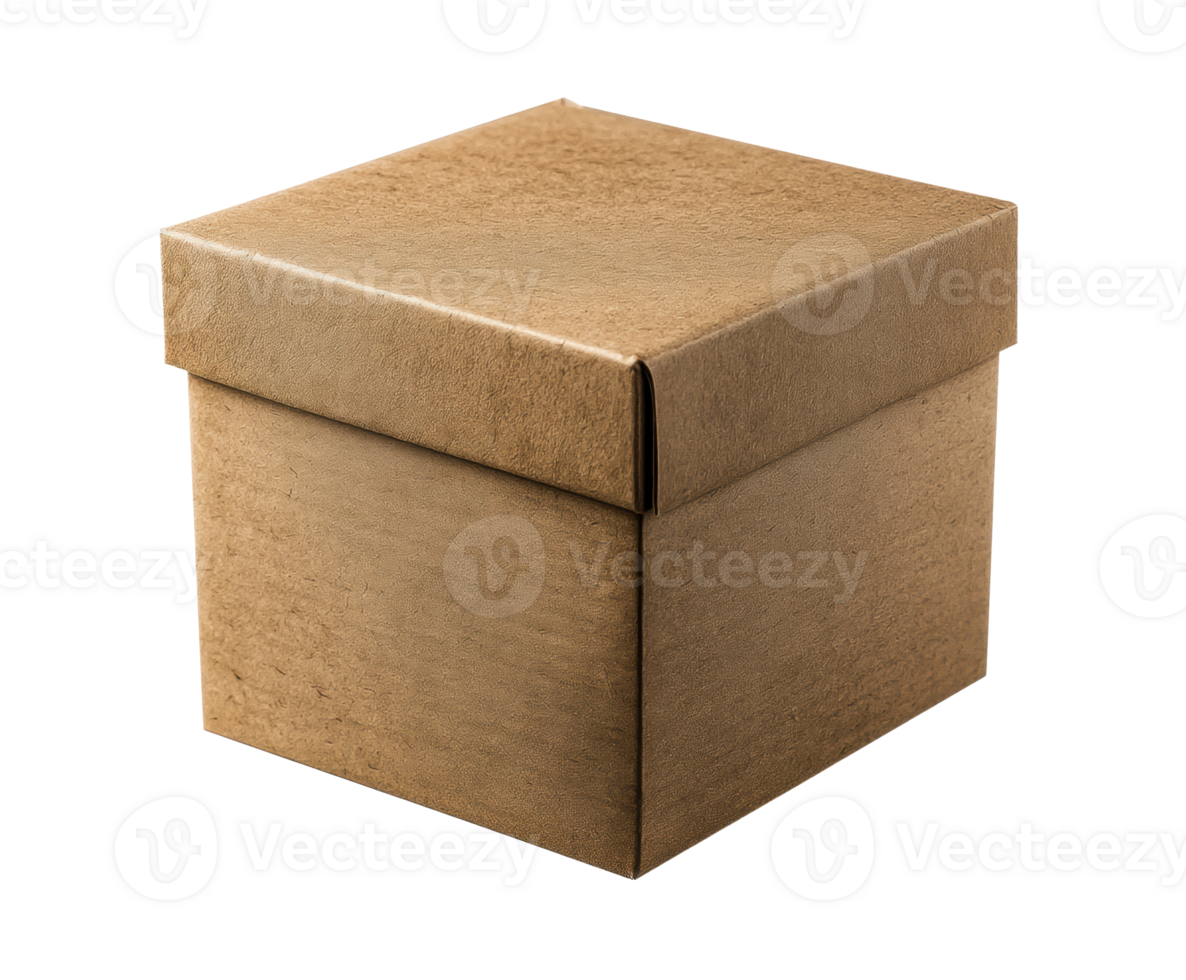 Simple brown gift box for special occasions and events png