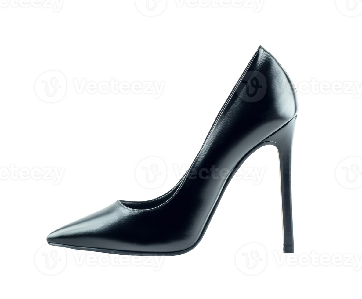 Elegant black high heel shoes for fashion enthusiasts and events png