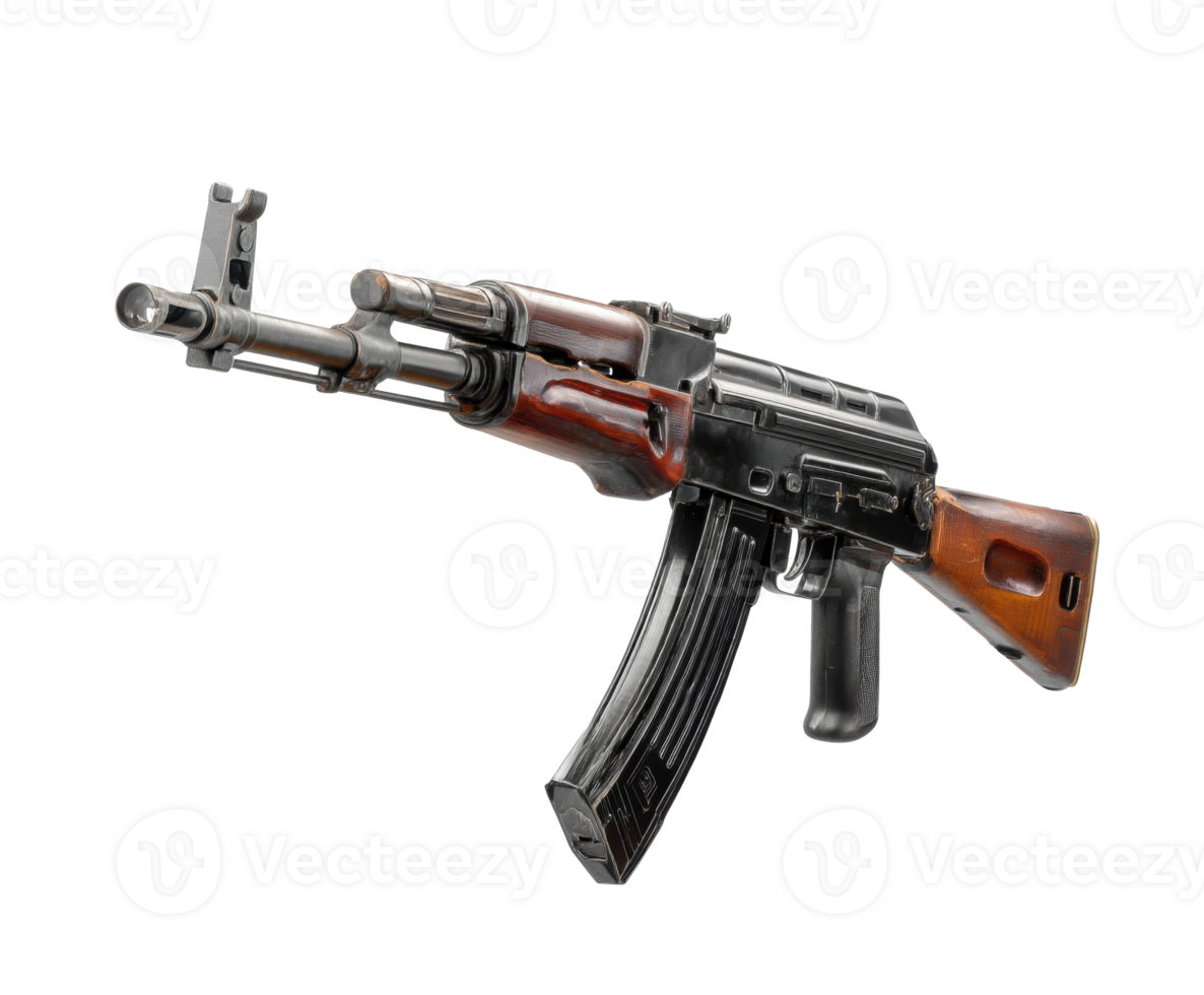 Classic assault rifle for military fans and collectors png