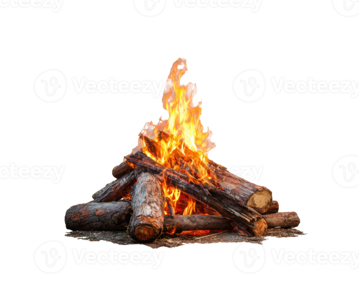 Cozy bonfire for outdoor gatherings and celebrations png