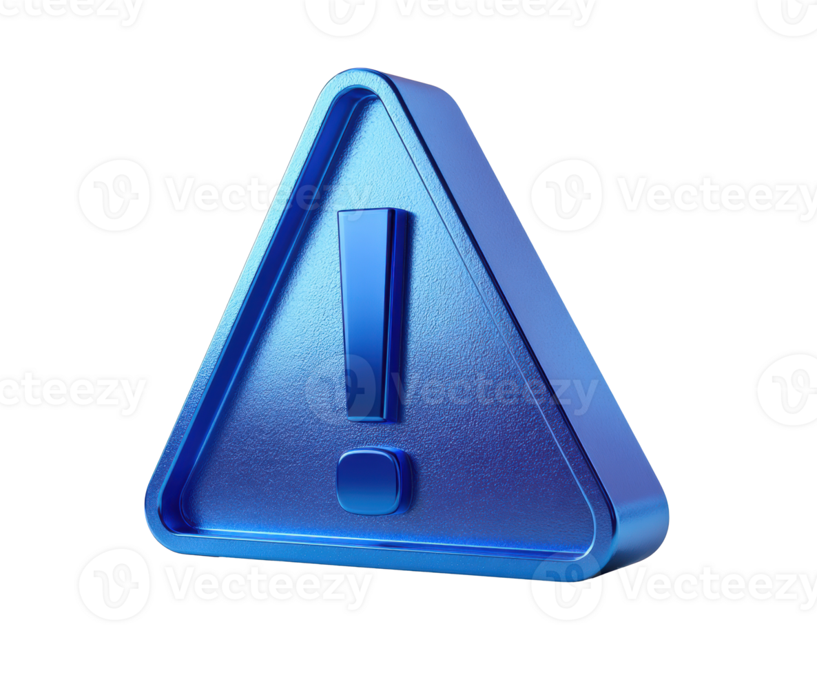 Blue warning sign for hazard caution and alert notifications png