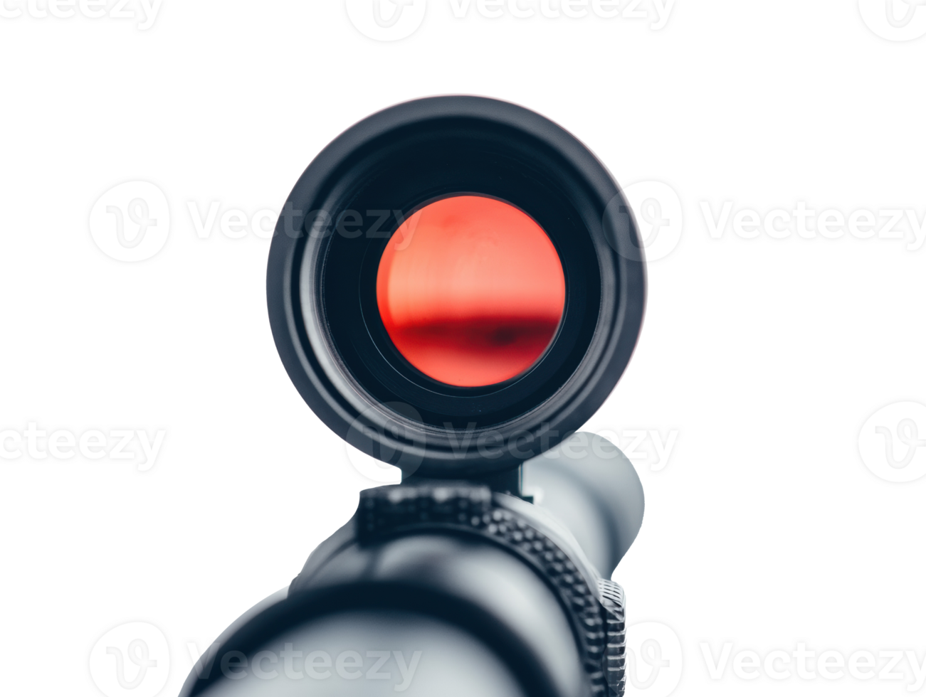 Precision optics with red reticle for accurate shooting png