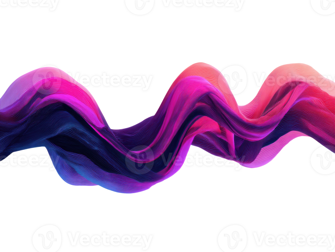Vibrant flowing waves in pink and purple hues for vibrant designs png