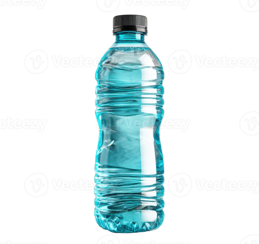 Clear bottled water for hydration and wellness needs png