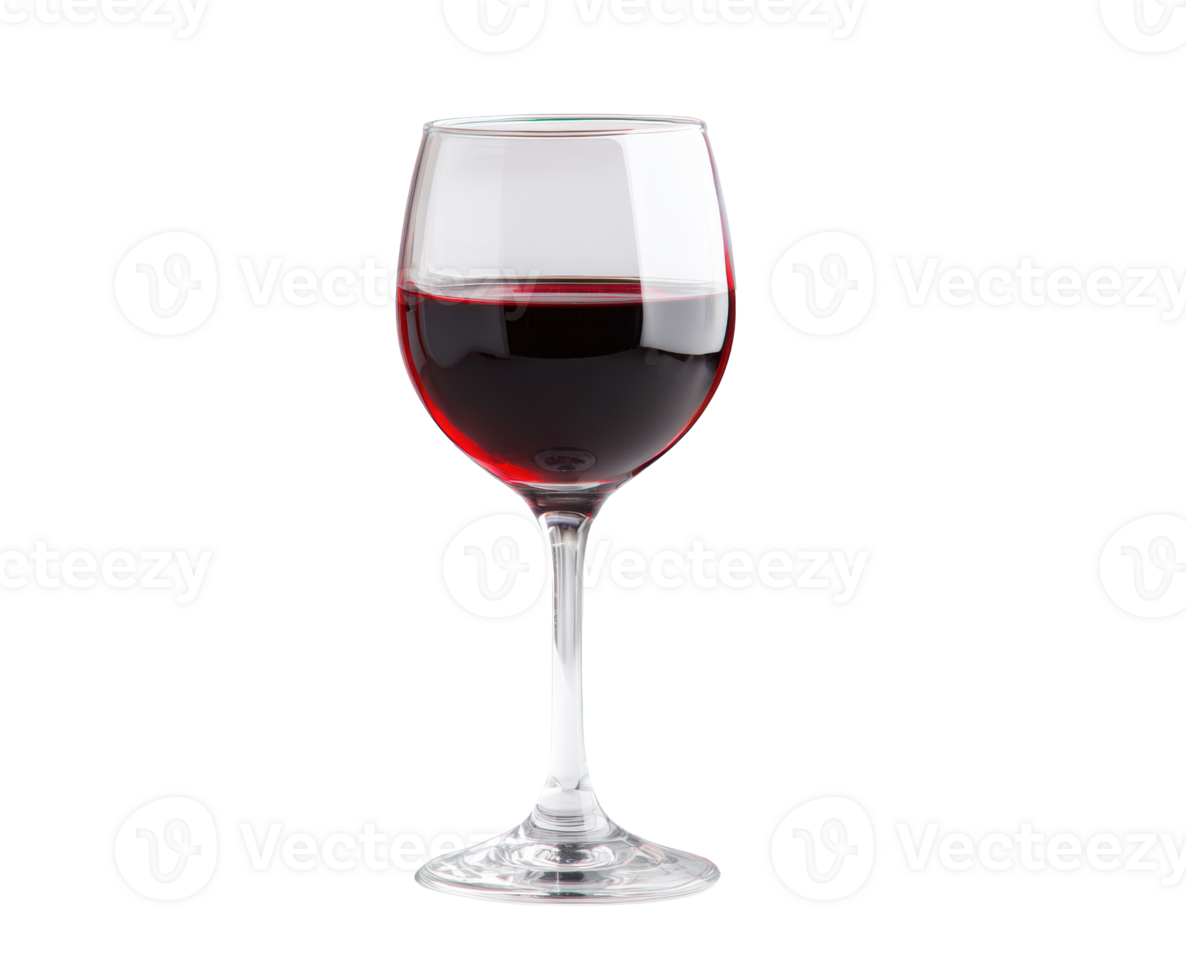 Red wine glass with rich liquid for elegant dining occasions png