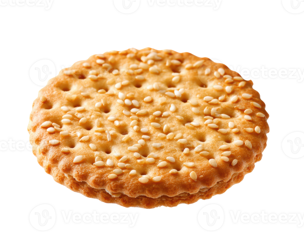 Crunchy sesame biscuit for snacking enjoyment and recipe ideas png