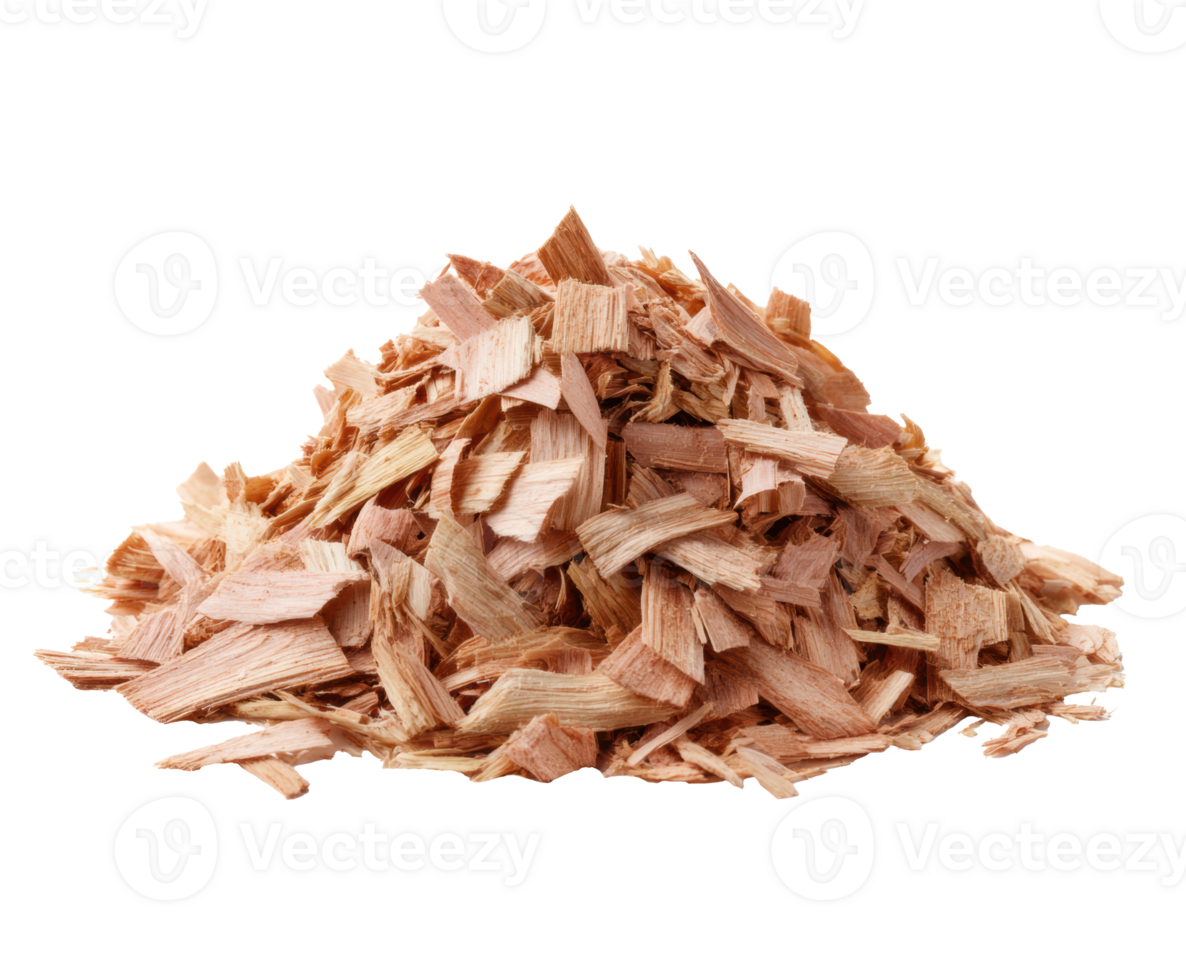 Pile of wood shavings for crafts and projects in natural tones png